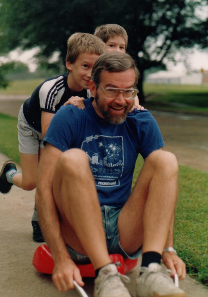 David and Jay push me, 1991.