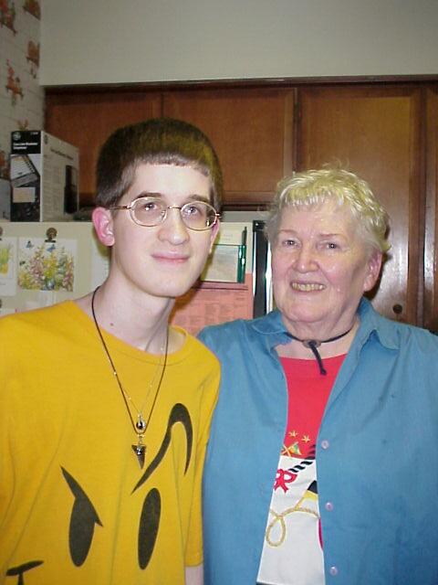 Jay and mom.