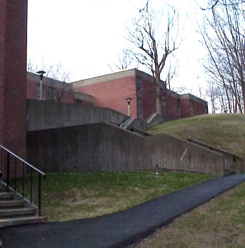 Side view of David's dorm.