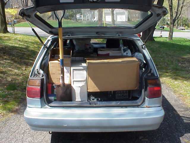 Loaded car