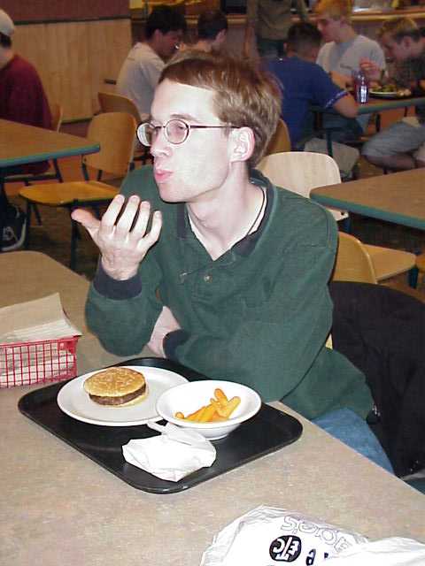 David eating