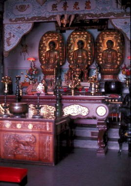 Buddha statues.