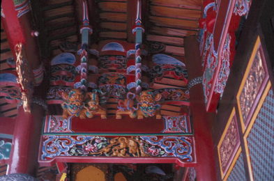 Temple ceiling.