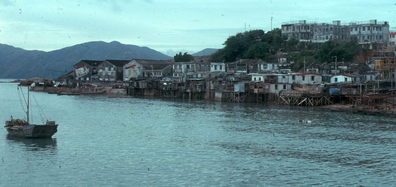 Hong Kong ferry town.