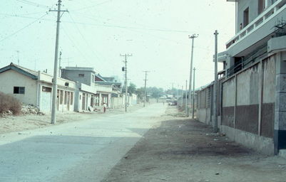 Street in front of house.