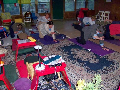 Blue Bunny 2009 Retreat Hatha Yoga Session.