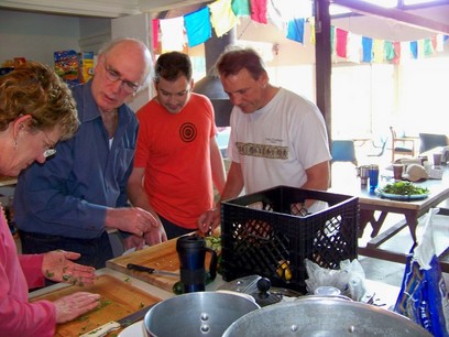 Vegetable Chopping Discussion Group.