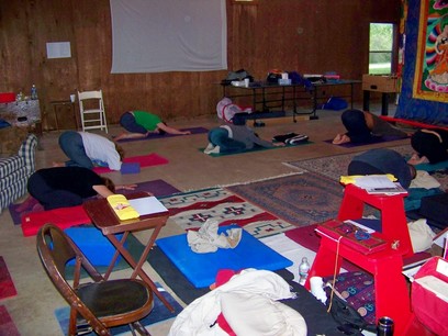 Hatha Yoga Class.