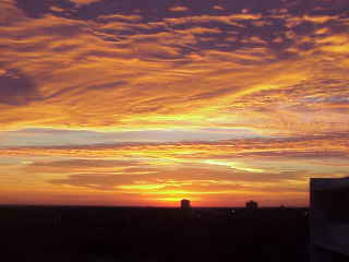 Slightly later sunrise.