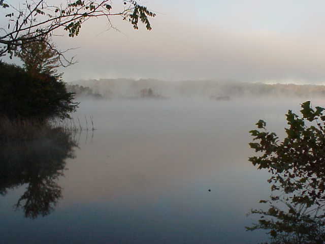 Fog covered river in Tennessee.