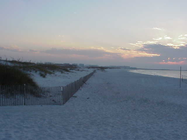 Beach on US90 in Pensacola, FL.