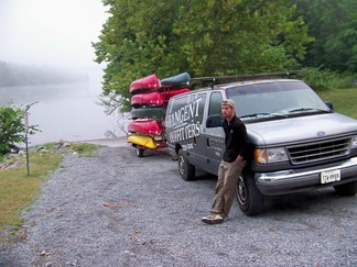 Canoe Rental Van.