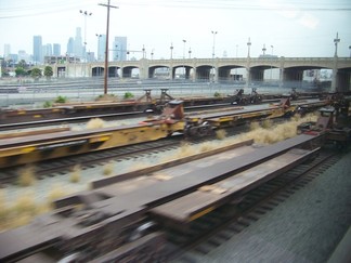Metro-link train view.