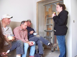 Dick, Joe, Dennis, and his daughter.