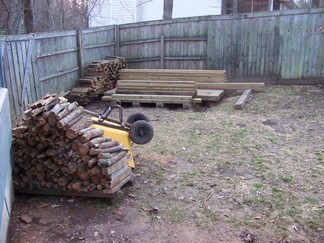 Herb and Ruby's back yard.