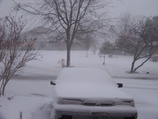 White Christmas in Denton, TX.