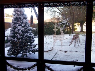 White Christmas in Denton, TX.