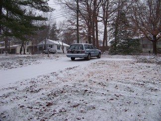 My car at end of drive.