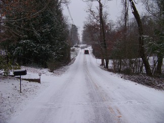 Road in front of Herb and Ruby's.